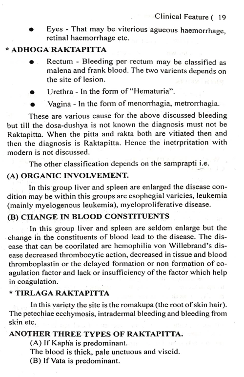 Concept of Rakta Pitta